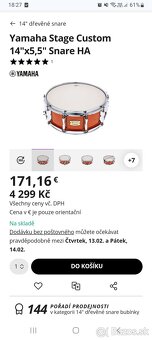 Rytmičak Snare yamaha stage custom - 2