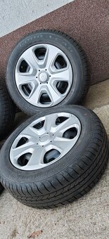 Plechové disky Ford 4x108 a letné Goodyear 195/60 R15 - 2