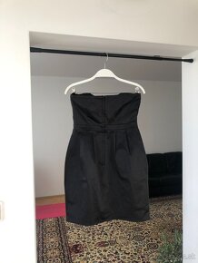 H&M čierne spoločenské mini šaty S/36/8 - 2