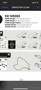 Strešný nosič THULE pre FORD Ranger Raptor 2020 - 2