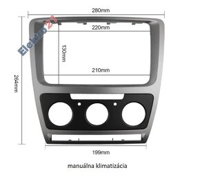 Redukčný rámik autorádia Octavia 2 - 2