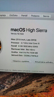 iMac 21.5" A1418 late 2013 (EMC 2638) 240GB SSD - 2