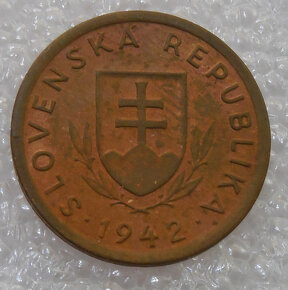 Mince: 10 Halierov 1942 UNC stav - Slovenský štát 1939-1945 - 2