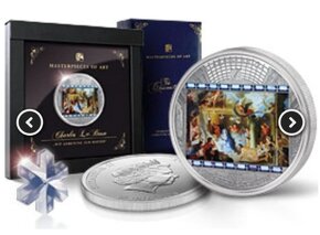 Investičné striebro - mince - Masterpiece of art 3oz - 2