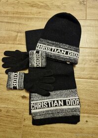 Christian Dior set - šál, čiapka, rukavice - 2