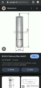 Bosch olejový filter, Bosch filter paliva, brzdové platničky - 2