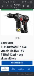 NOVE PARKSIDE PERFORMANCE AKU vŕtacie kladivo PBHAP 12 A1 - 2