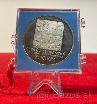 Strieborná pamätná minca Československý tenis 1993 proof - 2