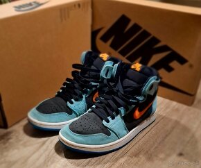 Predám tenisky Air Jordan 1 Zoom Aqua bleanched - 2