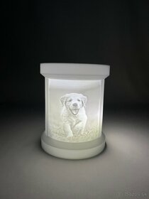 3D svietiace fotky - litografia / lithophane - 2