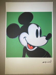 Andy Warhol "Mickey" Limitovaná edícia_Číslované_Certifikát - 2