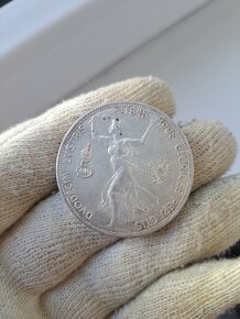 František Jozef 5 koruna 1908 jubilejná strieborná minca - 2