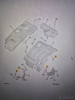 Doraz krytu motora Citroen Peugeot - 2