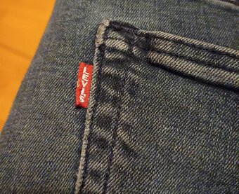 Levis modré slim fit strečové - 2