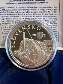 10 EUR Ag, elektráreň Kremnica, proof, 2021 - 2