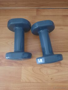 Cinky na fitness 2 × 3 kg sivé - 2