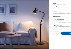 Ikea ARÖD Lampa na čítanie - 2