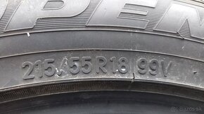 predám zimné pneu TOYO 215/60/R18 - 2