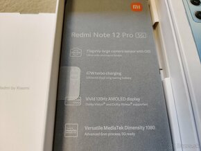 Xiaomi Redmi Note 12 Pro 5G.  6gb/128gb.  Čierna metalíza. - 2