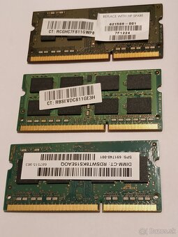 DDR3 RAM do notebookov - 2