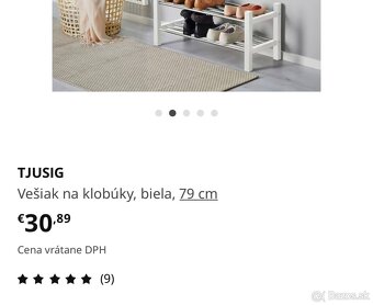 Vešiak IKEA Tjusig - 2