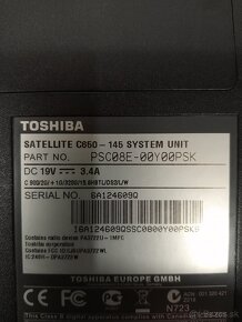 toshiba satellite c650-145 - 2