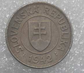 Mince: 1 Koruna 1942 - Slovenský štát 1939-1945 - 2