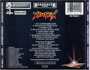 CD Xentrix – Shattered Existence 1989 - 2