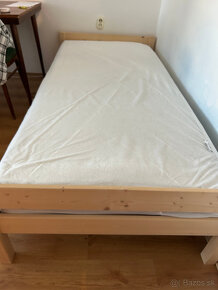 Predám Ikea posteľ 90x200 + matrac + rošt + chránič matracu - 2