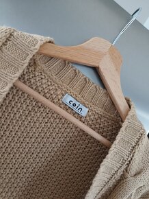 COIN hnedý cardigan S-M - 2