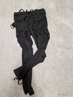 Surplus pánske Cargo nohavice PREMIUM VINTAGE TROUSERS Black - 2