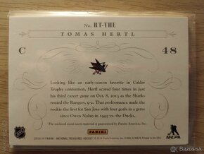 Predám limitovanú hokejovú kartičku Tomáš Hertl - 2