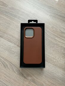 Mujjo Full Leather Case - Dark Tan iPhone 15 Pro Max - 2