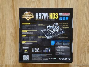 Gigabyte H97M-HD3 (+CPU, RAM, M.2 NVMe adapter, chladic) - 2