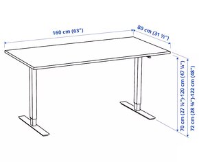 Pracovný stôl IKEA TROTTEN - 2