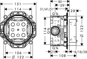 hansgrohe iBox universal 01800180 - 2