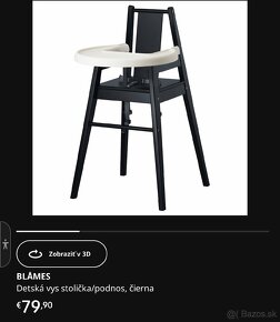 Detská stolička IKEA BLÅMES - 2