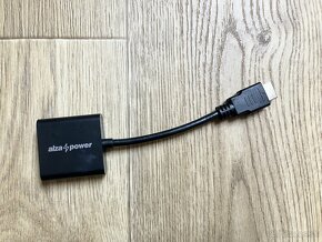 Redukcia HDMI (M) to VGA (F) 0,1 m matná čierna - 2