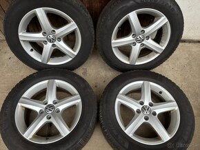 Zimná sada kolies orignial VW 5x112 R16 215/60 - 2