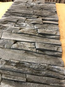 Betónový obkladový kameň - skala antracit - 2