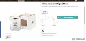 Natural sviečka sklo 250g,včelý vosk,Drevený knot - 50% - 2