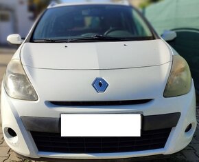 Renault Clio Combi 2011 biele benzín s ťažným zariadením - 2