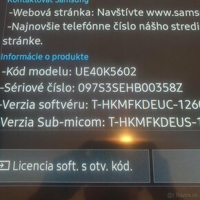 Predám smart TV Samsung ako nový.  Cena 150e . - 2