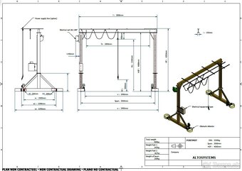 Portálový jeřáb ALTOSYSTEMS PORTMOT - 2