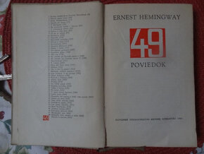 Predám:Ernest Hemingway-49 poviedok - 2