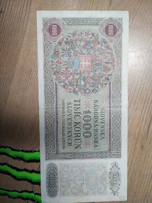 1000 korún slovenský štát NEPERFOVANÁ ORIGINAL - 2