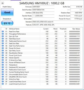 Predám USB HDD Samsung 1TB - 2