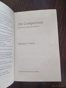 Porter M.: On Competition ; Harvard Business Review Book - 2