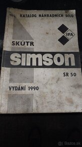 Predám navod na opravu a katalog simson - 2