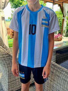 Nenoseny futbalovy dres Messi Argentína - 2